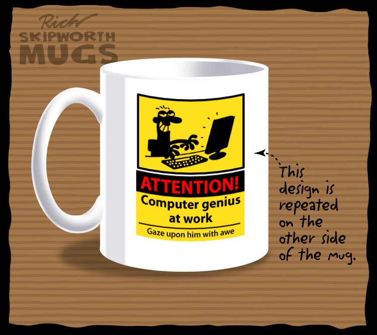 computer genius haz mug